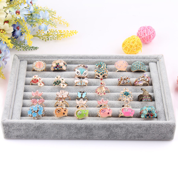 Fashion Ring Display Tray Jewelry Organizer Rings Earrings Jewelry Accessories Plate Showcase Jewelry Storage Organizer Home Decoration