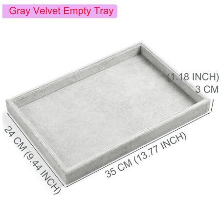 Velvet Necklace Display Tray Pendant Necklace Organizer Holder Necklaces Displays Rack jewelry Storage Stand Organizer Box