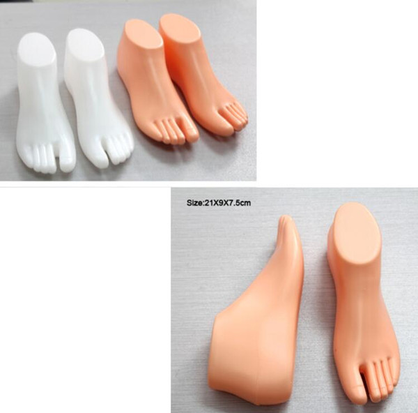 1 Pair Feet Mannequin Thong Style Female Foot Shoes Mannequin For Foot Sandal Shoe Display Random Color