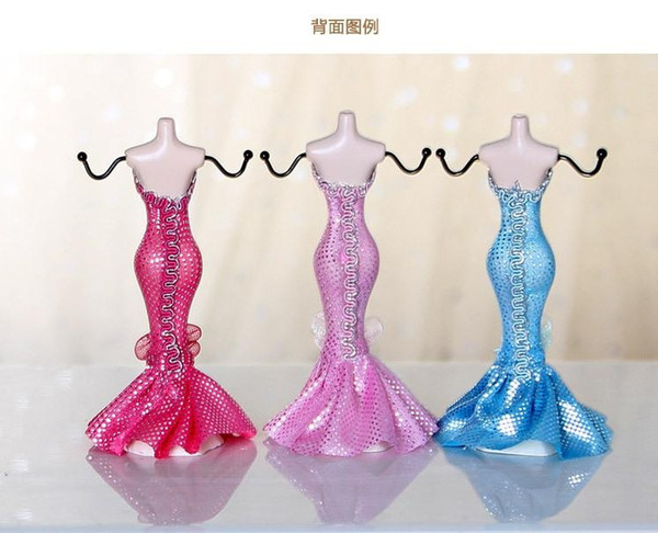 Creative Resin Mannequ jewelry display stand necklace earrings rings jewelry storage rack 18cm mini model shape jewelries display props