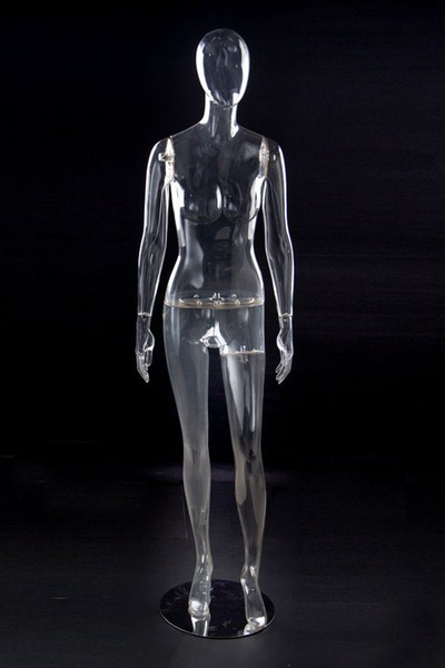 Fashionable Style Female Full Body Mannequin Clear Female Mannequin Transparent Hot Sale