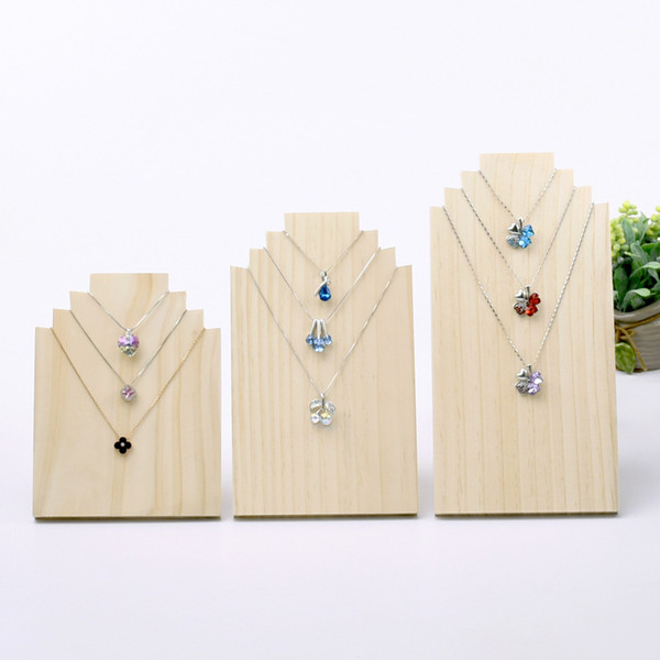 [DDisplay]Personalized Mannequin Pendant Jewelry Display Muji Style Solid Wood Necklace Display Holder Pine Wooden Pendant Display Stand