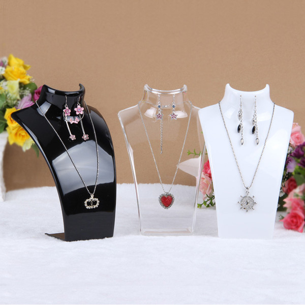 Necklace Jewelry Pendant Display Stand Holder Show Decorate Jewelry Display Shelf wholesale 3 Colors 20*13.5*7.3CM Mannequin