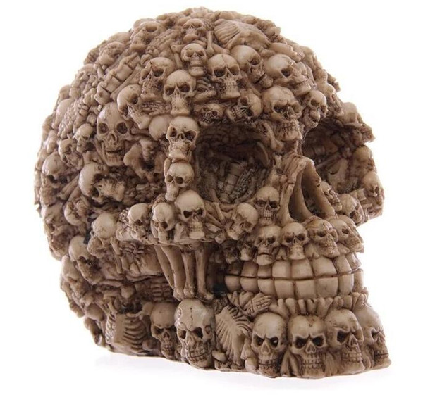 Halloween 1: 1 human skull model life size resin skull model art class model teaching delicate human skeleton model B176