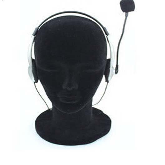 11'' Styrofoam Foam Mannequin Head Male Black Model Display Tool Wigs Hat Holder