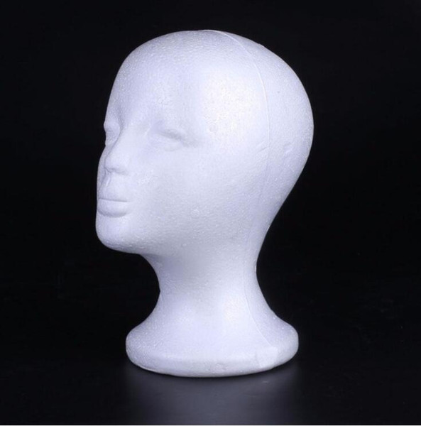 Female Styrofoam Foam Mannequin Manikin Head Model Hat Glasses Display