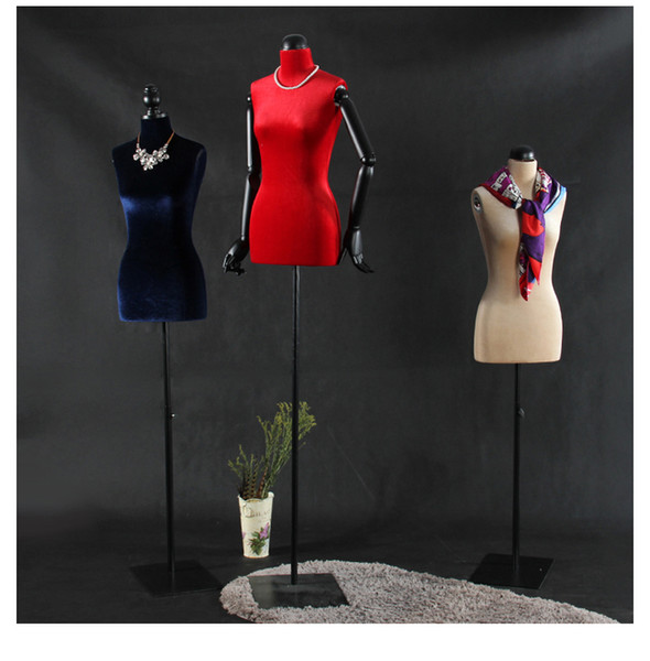 Fashionable Different Style Fabric Mannequin Half Upper Body Manikin Colorful Dressmaking Mannequins Best Value On Promotion