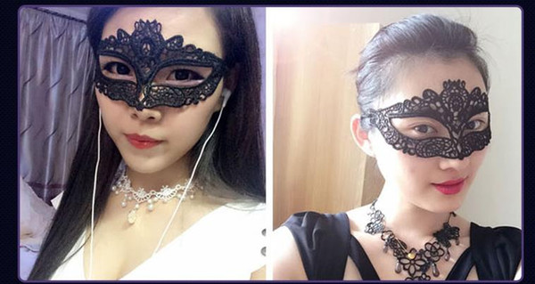 Bud silk mask female hollow-out adult-novelty finalize the veil Halloween props bar princess sexy mask beautiful