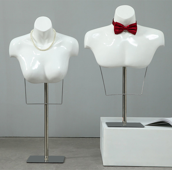 New Style Half Body Mannequin With Base For Tie Display Female&Male Mannequin Made In China