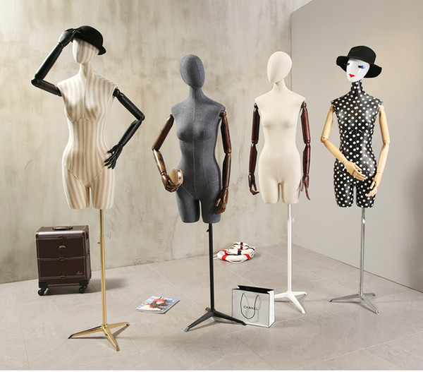 New Fashionable Dressmaking Mannequin Fabric Mannequin Full Body Model Factory Direct Sell