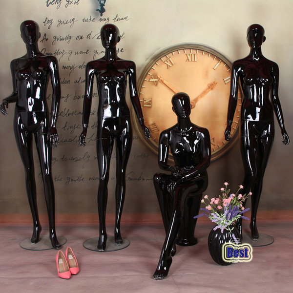 High Quality Black Female Mannequin Fiberglass Fashionable Mannequin Professional Manufacturer In China