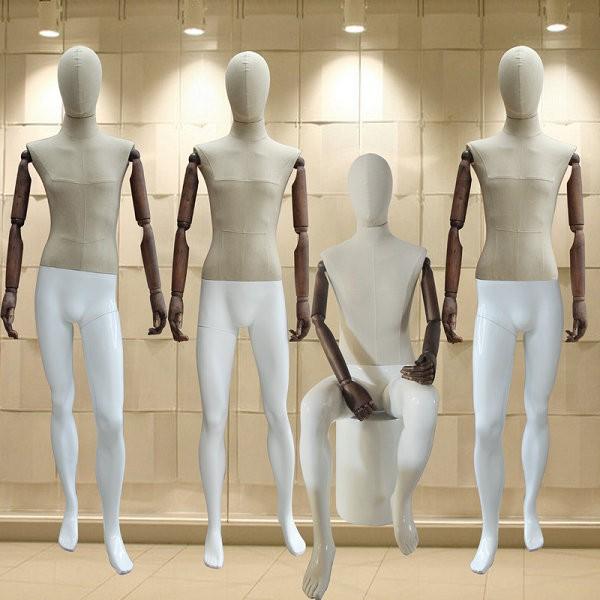 New Style Male Mannequin Fashionable Style Full Body Mannequin With Flexible Wooden Hand Hot Sale