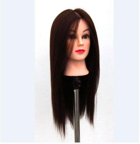 Best Salon Hairdressing Training Head 100% High Temperature Fiber Hair Mannequin Cosmetology Doll Heads with Wig Free Stand