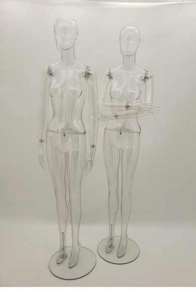 Hot New Arrival Female Transparent Mannequin Clear Model On Sale