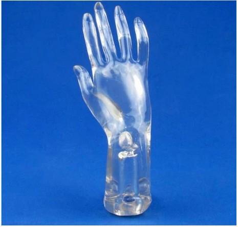 Free Shipping!! New Style Clear Color Transparent Mannequin Hand Model On Sale