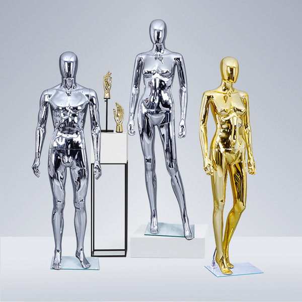 Professional Mannequin Manufacturer Full Body Electroplate Mannequin Customized On Sale