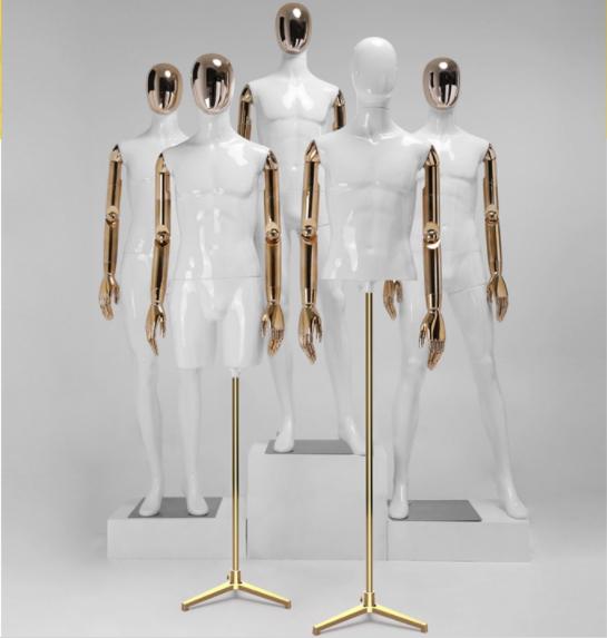 Best Quality White Color Full Body Mannequin Fiberglass Half Body Model On Sale