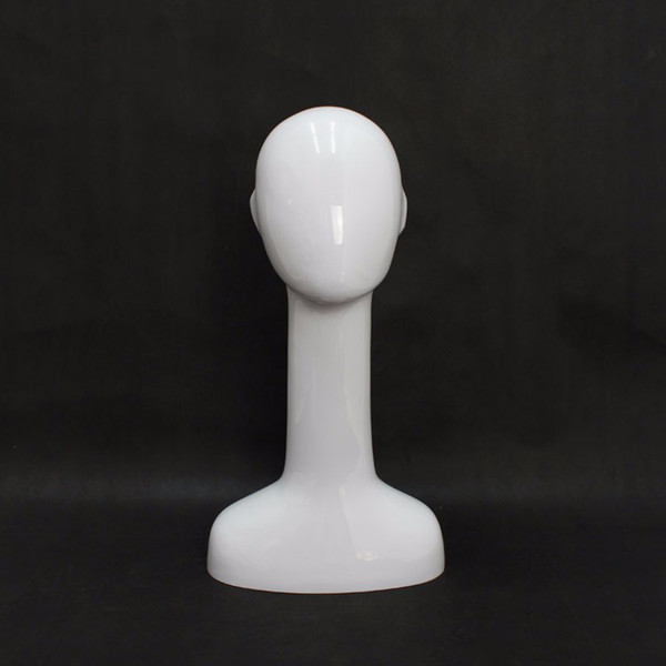 Best Quality Long Neck ABS Mannequin Head White and Transparent Color Head Manikin Hot Sale