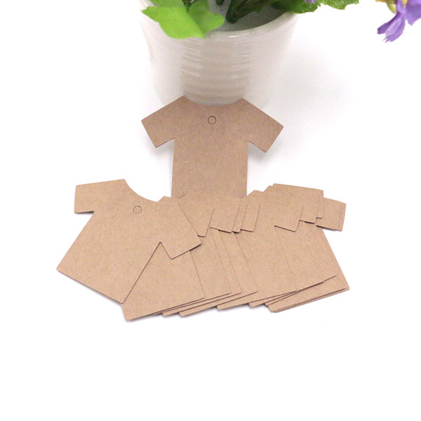 500Pcs 6*5.5cm 5.5*7cm DIY Paper Tags Crown And Clothes Shape Label For Clothing Hang DIY Gift Christmas Wedding Party