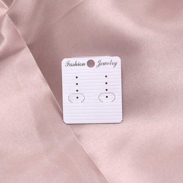 200 Pcs/lot Jewelry Packing Card PVC Earring Ear Studs Label Rectangle Packing Tag Customized LOGO+Free Shipping