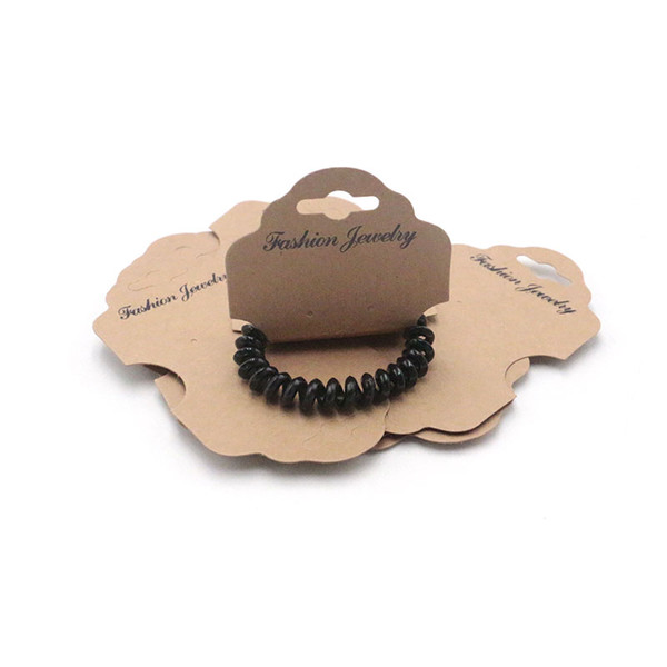 1000pcs/lot 5*9.5cm Bracelet Packaging Card Paper Headwear Holder Necklace Packing Card Jewelry Accept LOGO Customed