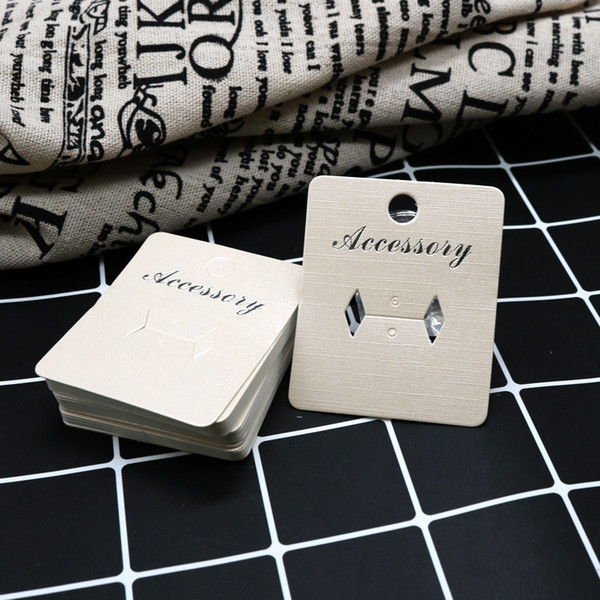 KoMee 200pcs/lot Paper Jewelry Ring Stand Label Fashion Jewelry Handmade Ring Cards Rectangle Jewelry Cards Can Custom