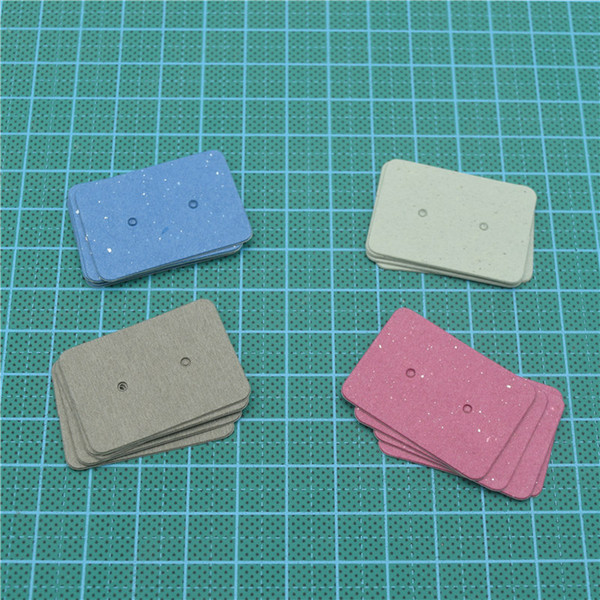 100pcs 2.5x3.5 cm Colorful Kraft Paper Jewelry Packaging Card Earring Packing Card