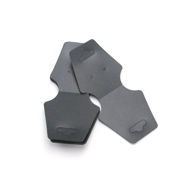 1000Pcs/lot 4.5*9.5cm Black Plastic Paper Necklace Card Jewelry Earrings Card Favor Necklaces Headwear Display Packaging Cards