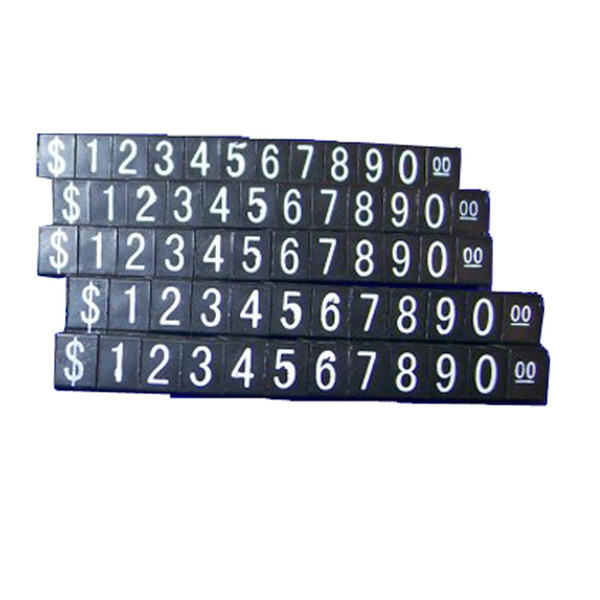 Wholesale 50pcs U.S.Dollar Price Tag Brand Jewelry Display Plastic Price Indicator Mini Size Store Price Tag Free Shipping 5*0.4*0.4 CM