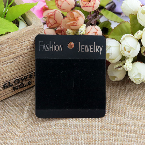 100 Pcs/Lot 6.3*7.5cm Hot- Black Jewelry Display Cards Brooch Cards Plastic Display Cards Halloween Christmas Gift Holder