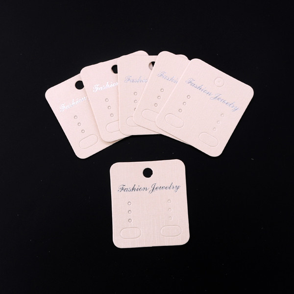 New Sale Can Customize Jewelry Earring Studs Packaging Display Cards 200pcs Paper Earrings Card Jewelry Price Tags