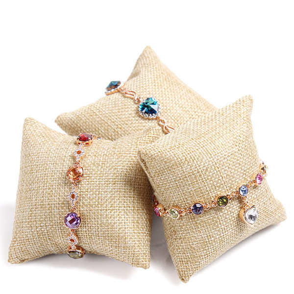 8*8*3.5cm velvet Ring pillow Suede+Silk Multi Quality Small Pillow Bracelet Bracelet Watch Jewelry Rack Props Jewelry Display