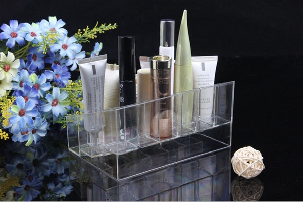 24 Lipstick Holder Display Stand Clear Acrylic Cosmetic Organizer Makeup Case Sundry Storage makeup organizer organizador Brand