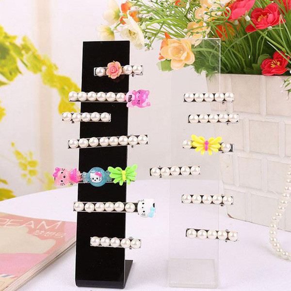 Wholesale-Acrylic Display Stand Jewelry Hairpin 20cm Shelf Storage Rack Jewelry Holder Headband Hairpin Holder Headdress Display Rack