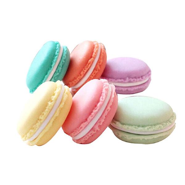 6pcs Mini Earphone SD Card Macarons Bag Storage Box Case Carrying Pouch (Random Color)