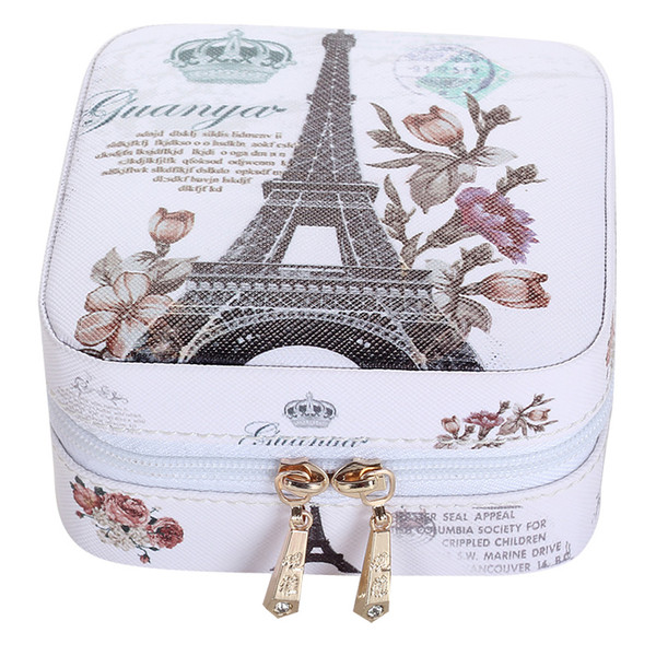 Creative Jewelry Box Mini PU Leather Casket For Jewelry Travel Case Best Birthday Gift Ring Earrings Necklace Storage