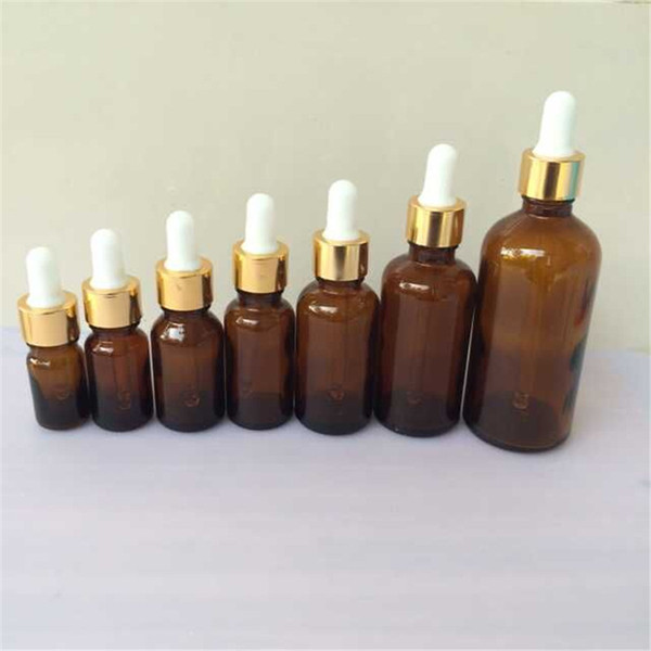 5ml 10ml 15ml 20ml 30ml 50ml 100ml Glass Brown Dropper Bottles Pipette Amber Esssentail Oil Bottles Liquid Jars Containers 12pcs