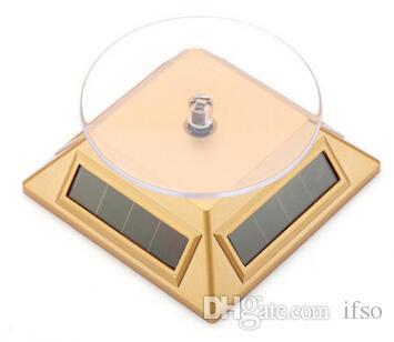 Jewelry Dispaly platform Exhibition Stand Solar Auto Rotating Display Stand Rotary Turn Table Plate For mobile MP4 Watch jewelry VIP Store