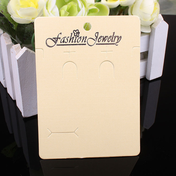 200pcs white and Beige women&men necklace necklaces Jewelry Packaging Display Cards In Bulk