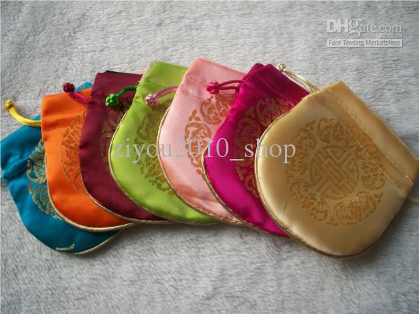 50*11X12cm Silk jewelry pack bagging(many color mixture)