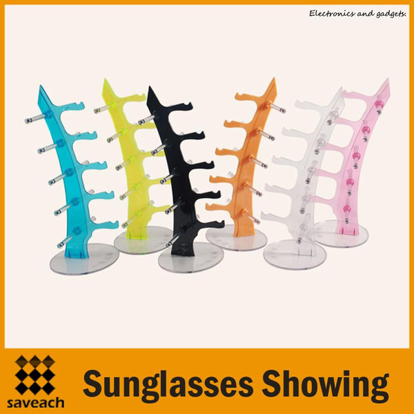 Wholesale - 6 Color Sunglasses Showing Colorful Racks Eyeglasses Frame Display Holder Stand High quality free shipping