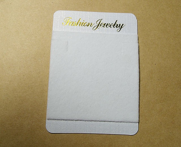 100 white necklace Jewellery Display Cards