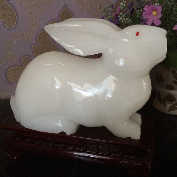 Lucky jade rabbit zodiac rabbit living room bedroom holiday gifts