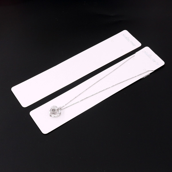 New Sale 500pcs 4*19cm China Fashion Jewelry Card Nice Paper Necklace Displaying Packaging Card Price Labels