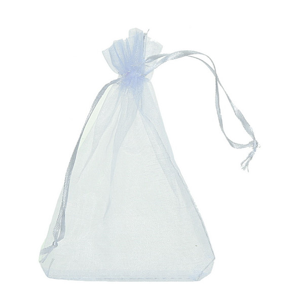 Wholesale-25pcs 17cm x23cm White Organza Gift Pouch Jewelry Bags Wedding X-mas Favor (Over $110 Free Express)