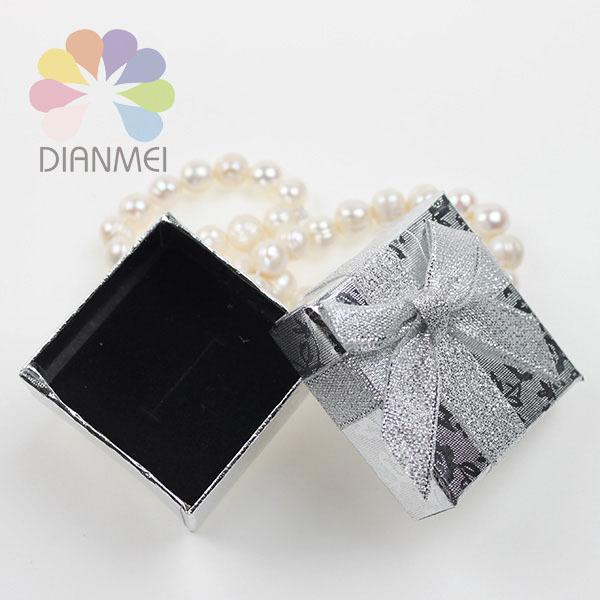 New Style Paper Box 24pcs/lot 5x5x3cm Silver Rose Paper Packaging Box Custom Jewellery Packaging Small Gift Boxes For Jewelry