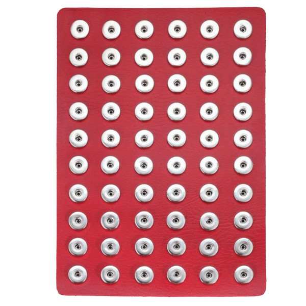 New Noosa Snap Jewelry Black Leather 18mm Snap Button Display Holders Fit for 60pcs 18mm 20mm Snap Buttons Soft Display Stand