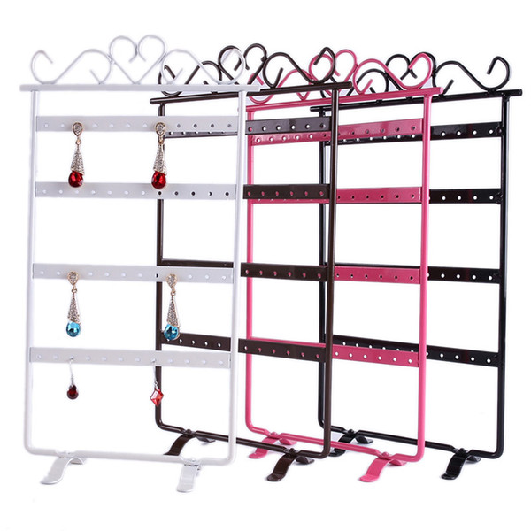 2016 new 1pcs 48 Hole Earrings Ear Studs Jewelry Display Rack Metal Stand Holder Showcase Hot Selling