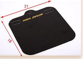 Factory direct sales packaging jewelry necklace display large black white necklace card 18*20.8cm card