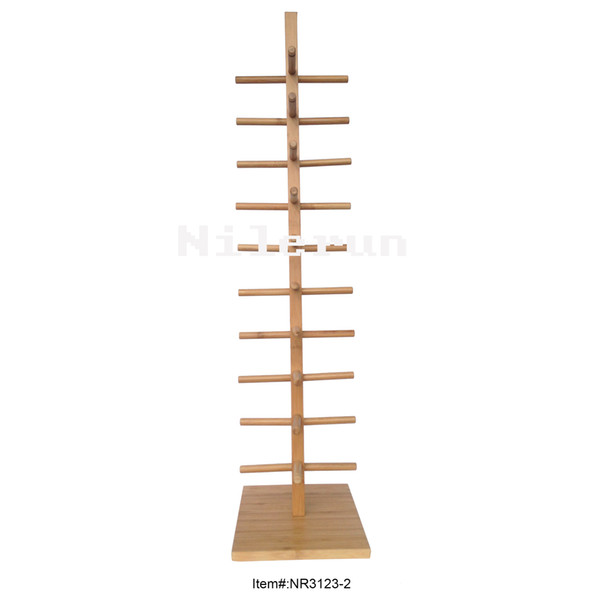 bamboo eyewear display stand rack